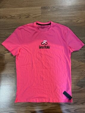 intimissimi Giro d'Italia Short Sleeve Crew Neck T-Shirt in Hot Pink